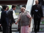 Narendra Modi arrives in Berlin